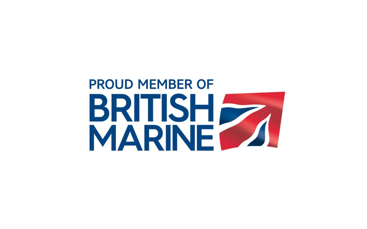 British Marine logo with United Kingdom flag