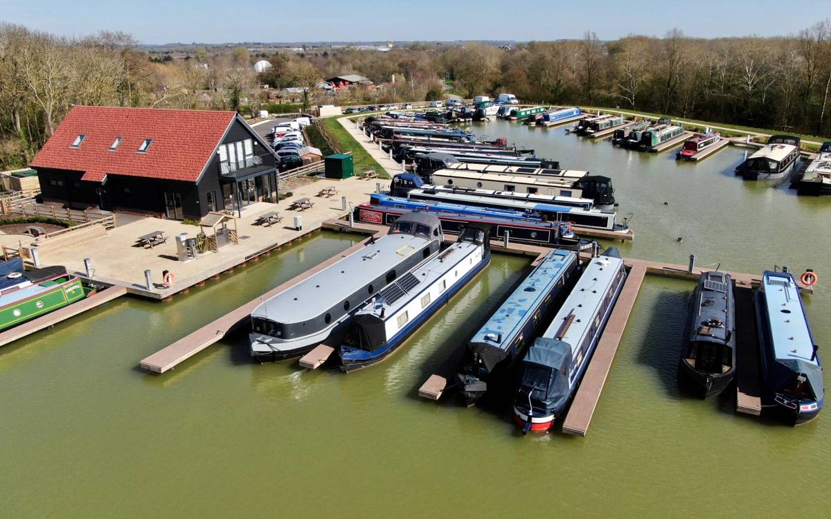 Drone Shot Over Campbell Wharf Marina